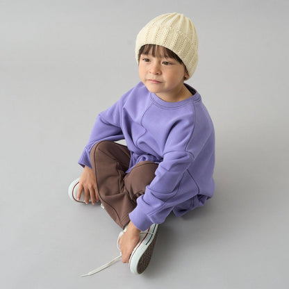 【日常標準服飾系列】【吸水速幹】立體感拼色縫線寬鬆衛衣