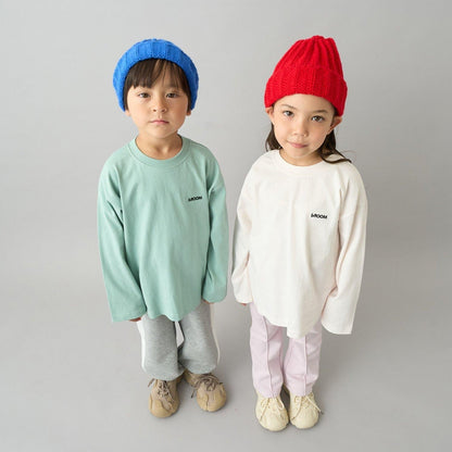 【日常標準服飾系列】寬鬆版型單點簡約長袖T恤