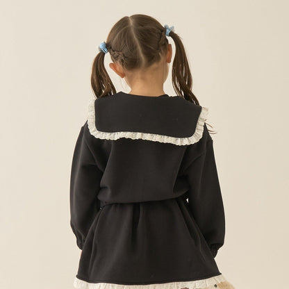 【Lycee mine 芭蕾系列】【可成套搭配】水手領全拉鍊衛衣