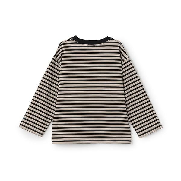 【日常標準服飾系列】寬鬆版型條紋長袖T恤