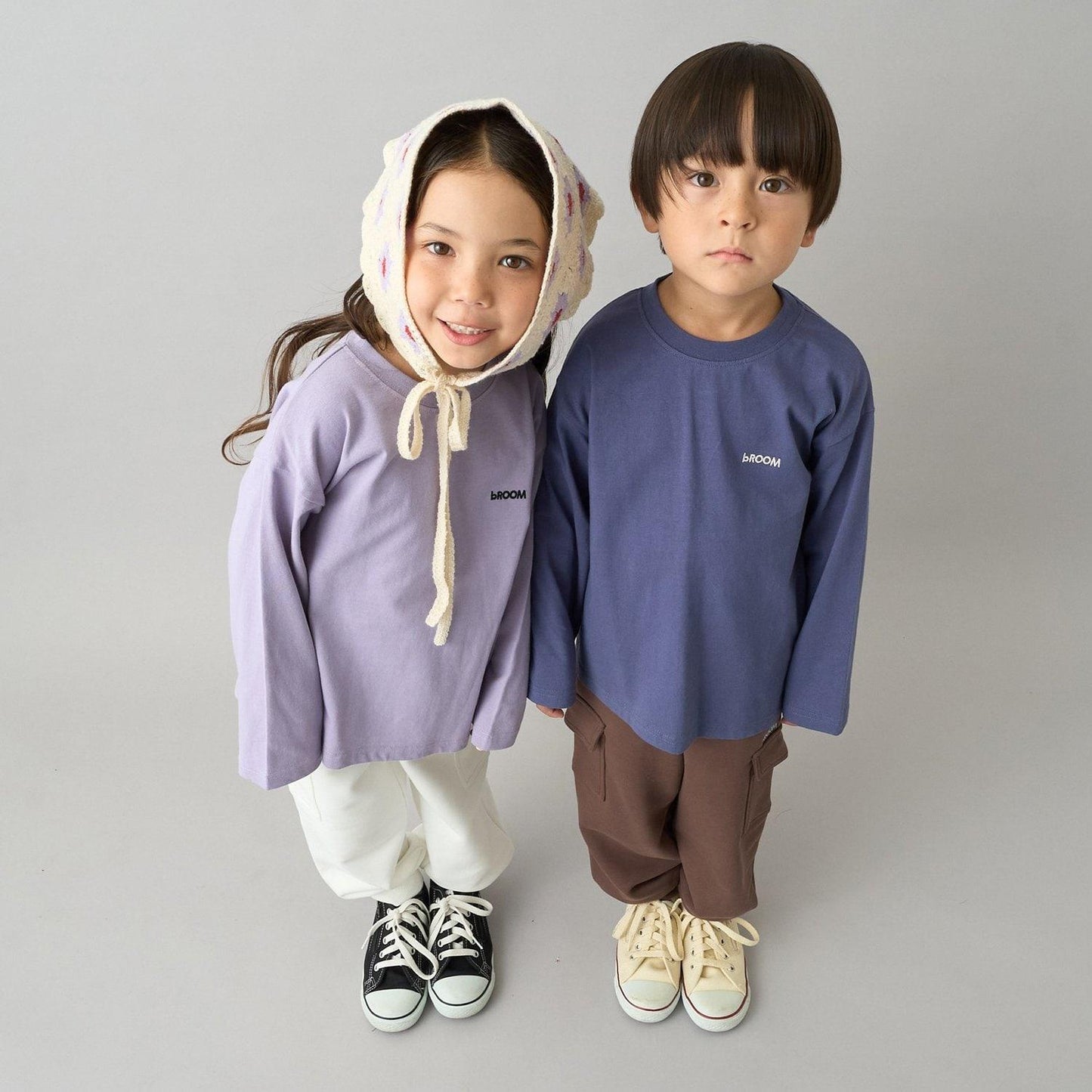 【日常標準服飾系列】寬鬆版型單點簡約長袖T恤