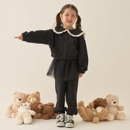 【Lycee mine 芭蕾系列】【可成套搭配】水手領全拉鍊衛衣