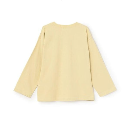 【日常標準服飾系列】寬鬆版型單點簡約長袖T恤