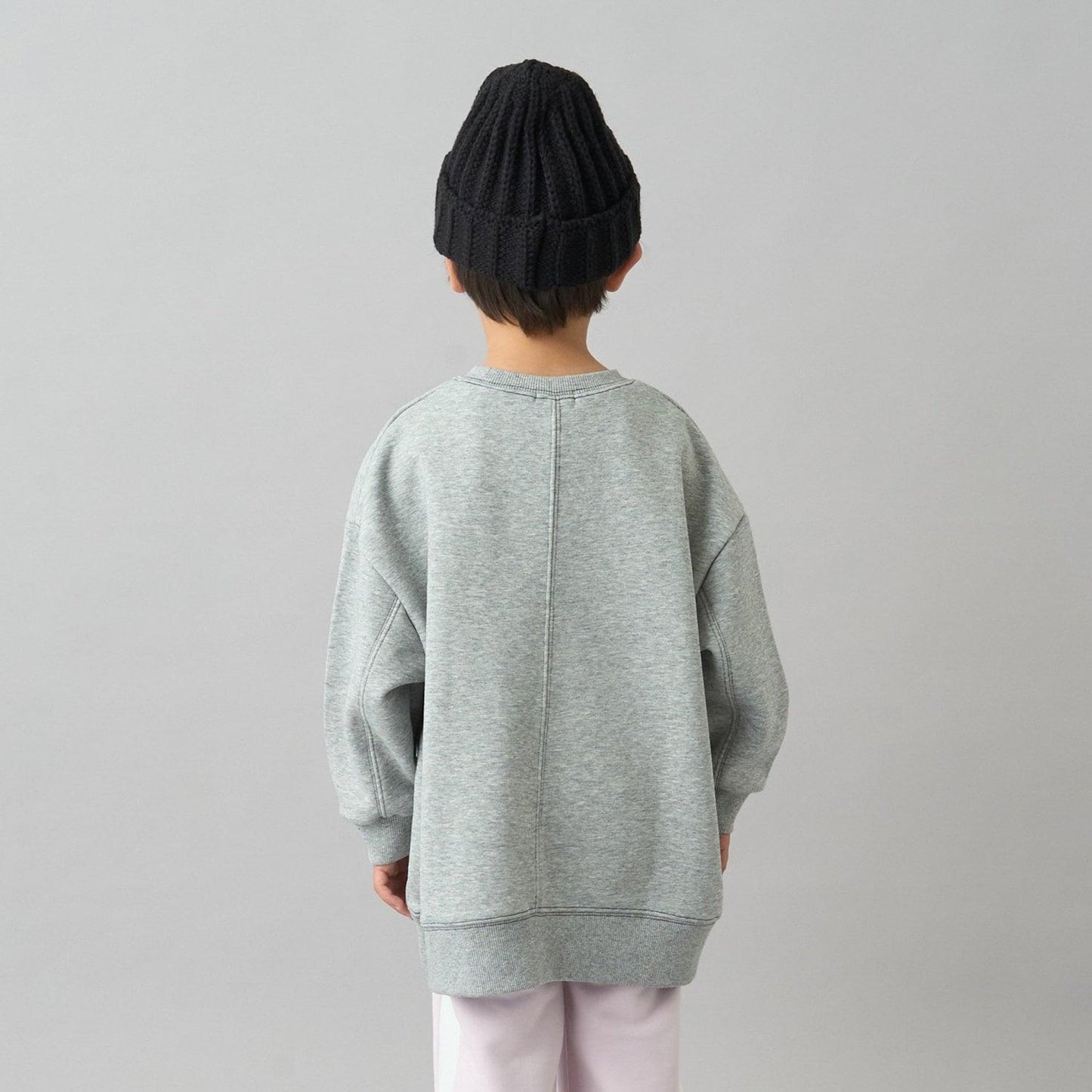 【日常標準服飾系列】【吸水速幹】立體感拼色縫線寬鬆衛衣