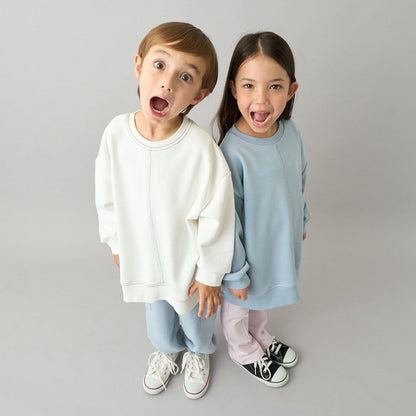 【日常標準服飾系列】【吸水速幹】立體感拼色縫線寬鬆衛衣