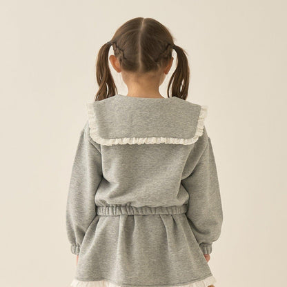 【Lycee mine 芭蕾系列】【可成套搭配】水手領全拉鍊衛衣