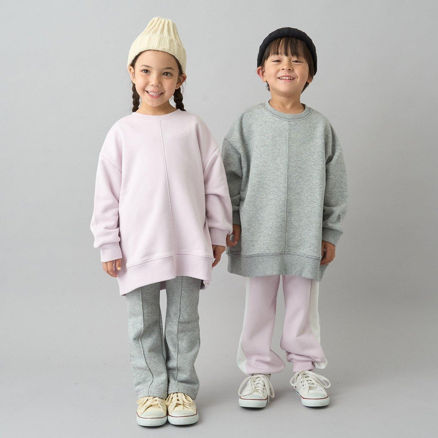 【日常標準服飾系列】【吸水速幹】立體感拼色縫線寬鬆衛衣