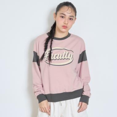 【7days】吸水速幹拼接袖衛衣