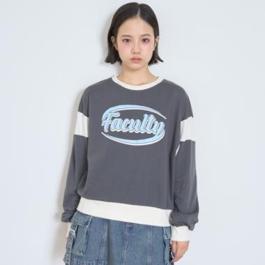 【7days】吸水速幹拼接袖衛衣