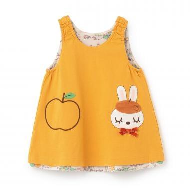 mimi醬秋日街景圖案雙面穿連衣裙