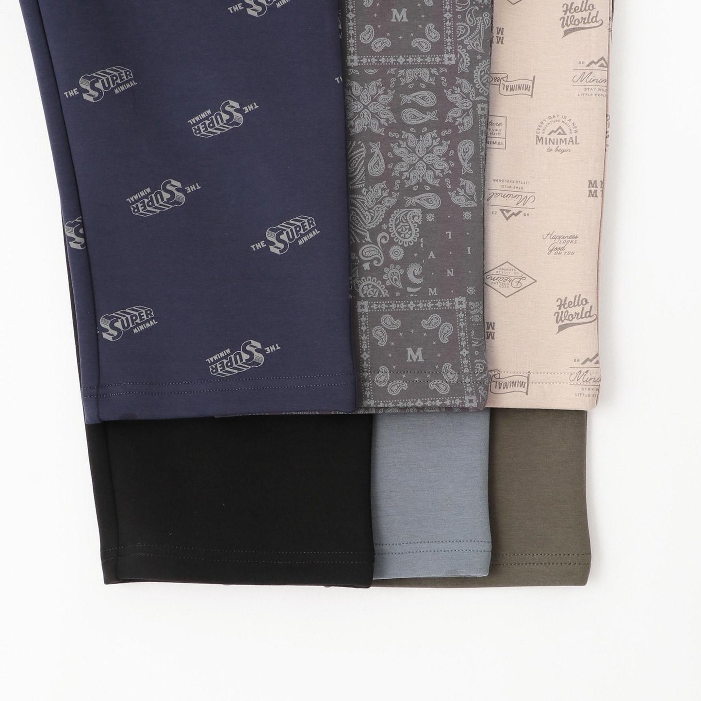 【楽らく】多色錐形休閒褲