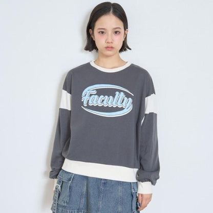 【7days】吸水速幹拼接袖衛衣