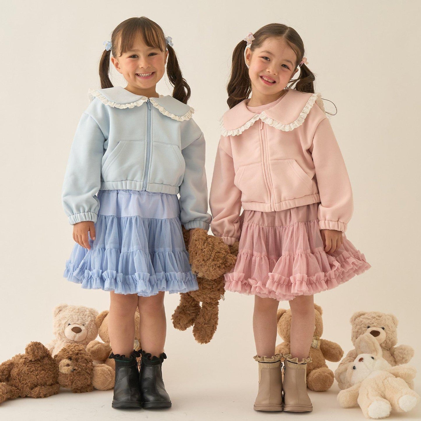 【Lycee mine 芭蕾系列】【可成套搭配】水手領全拉鍊衛衣