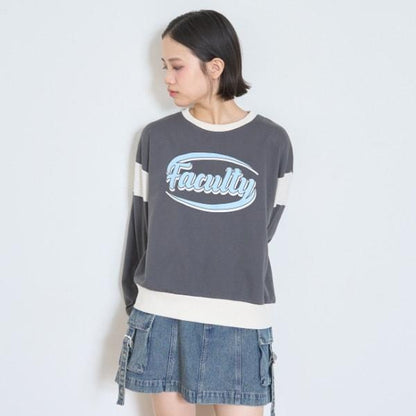 【7days】吸水速幹拼接袖衛衣