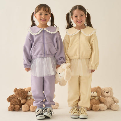 【Lycee mine 芭蕾系列】【可成套搭配】水手領全拉鍊衛衣