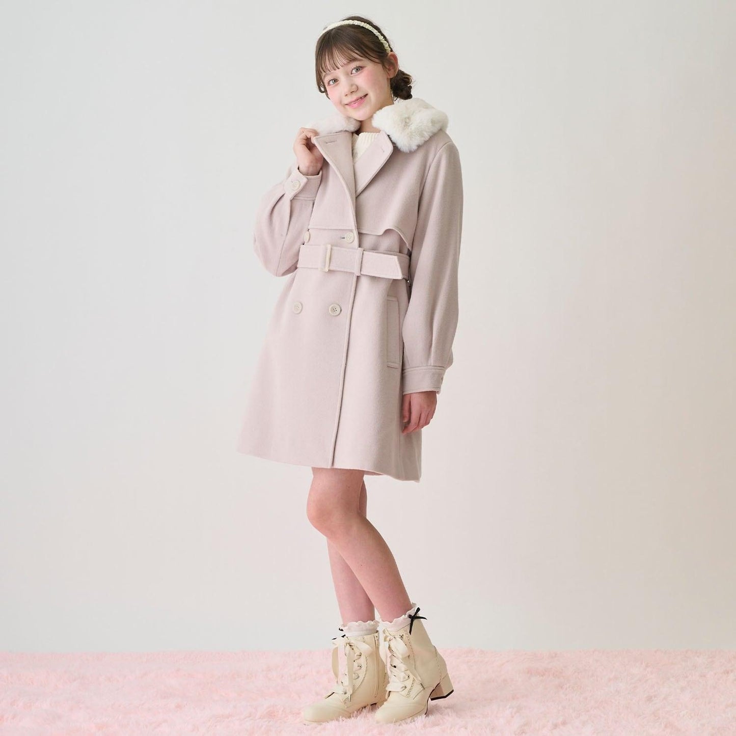 荷葉邊蝴蝶結襪