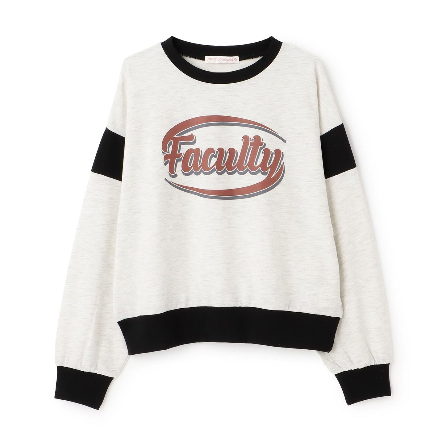 【7days】吸水速幹拼接袖衛衣