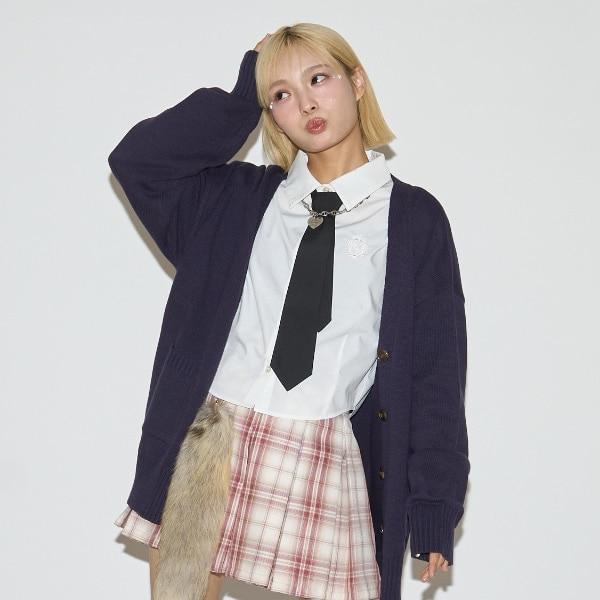 【ラブトキガールコラボ】帶領帶長袖襯衫