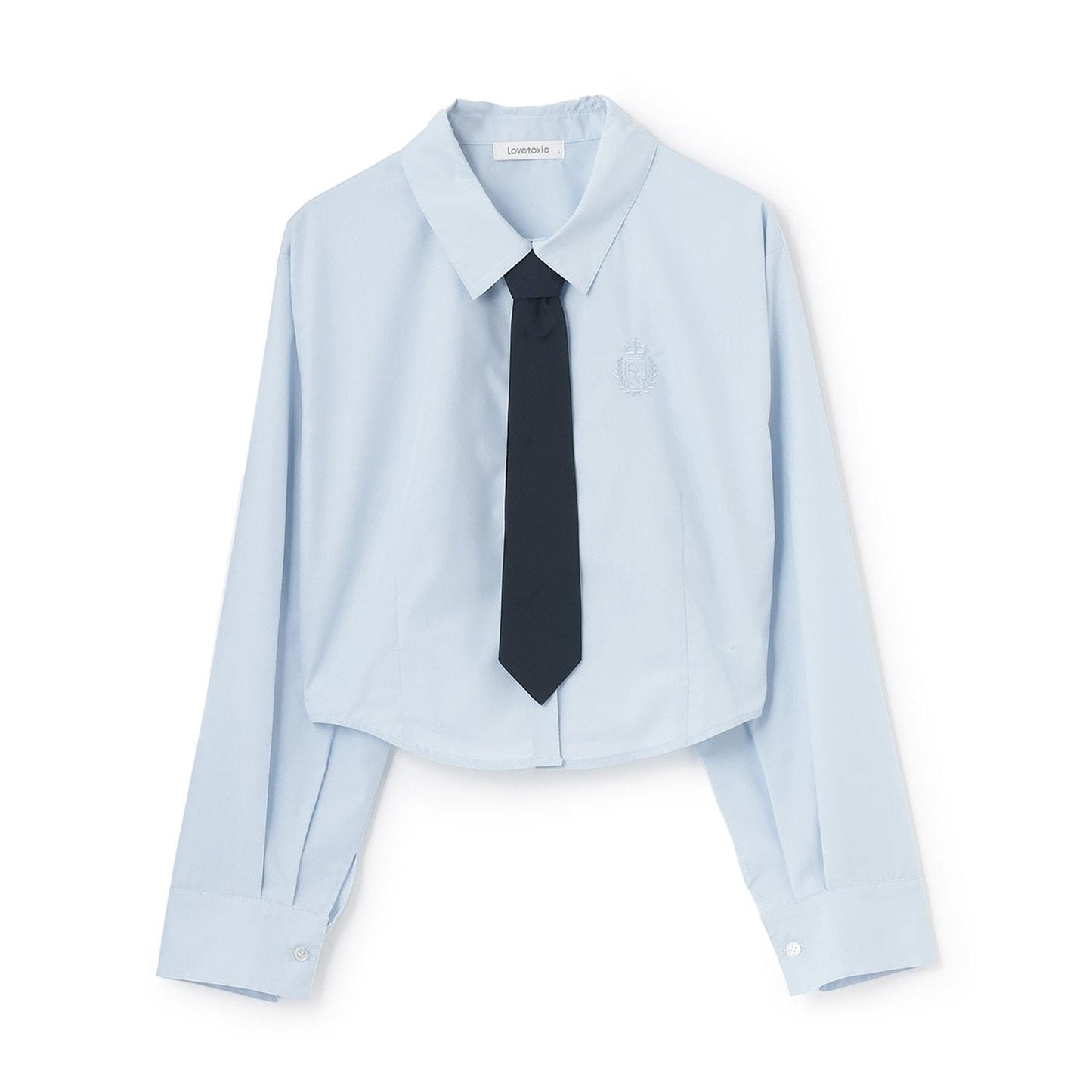 【ラブトキガールコラボ】帶領帶長袖襯衫