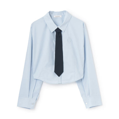 【ラブトキガールコラボ】帶領帶長袖襯衫