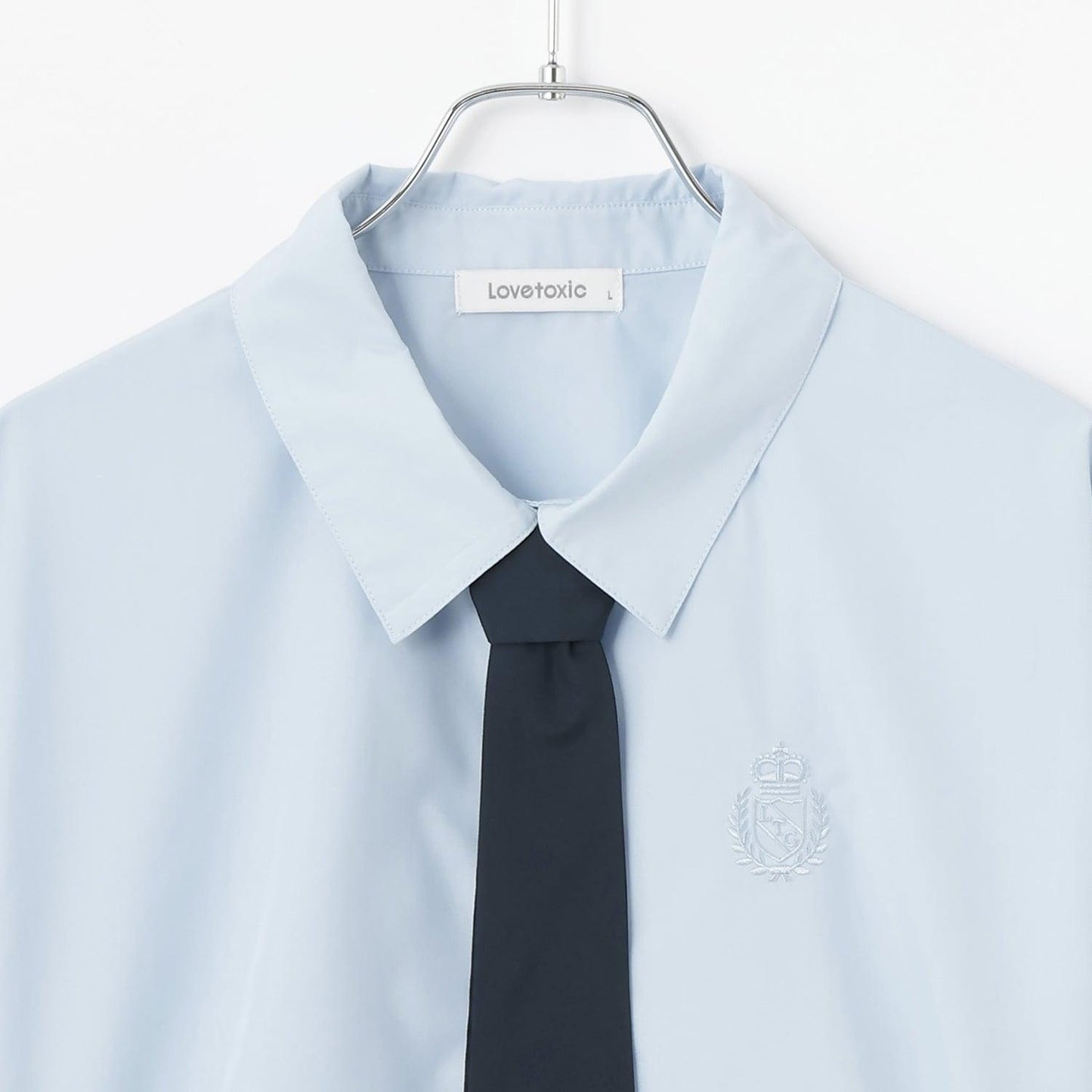 【ラブトキガールコラボ】帶領帶長袖襯衫