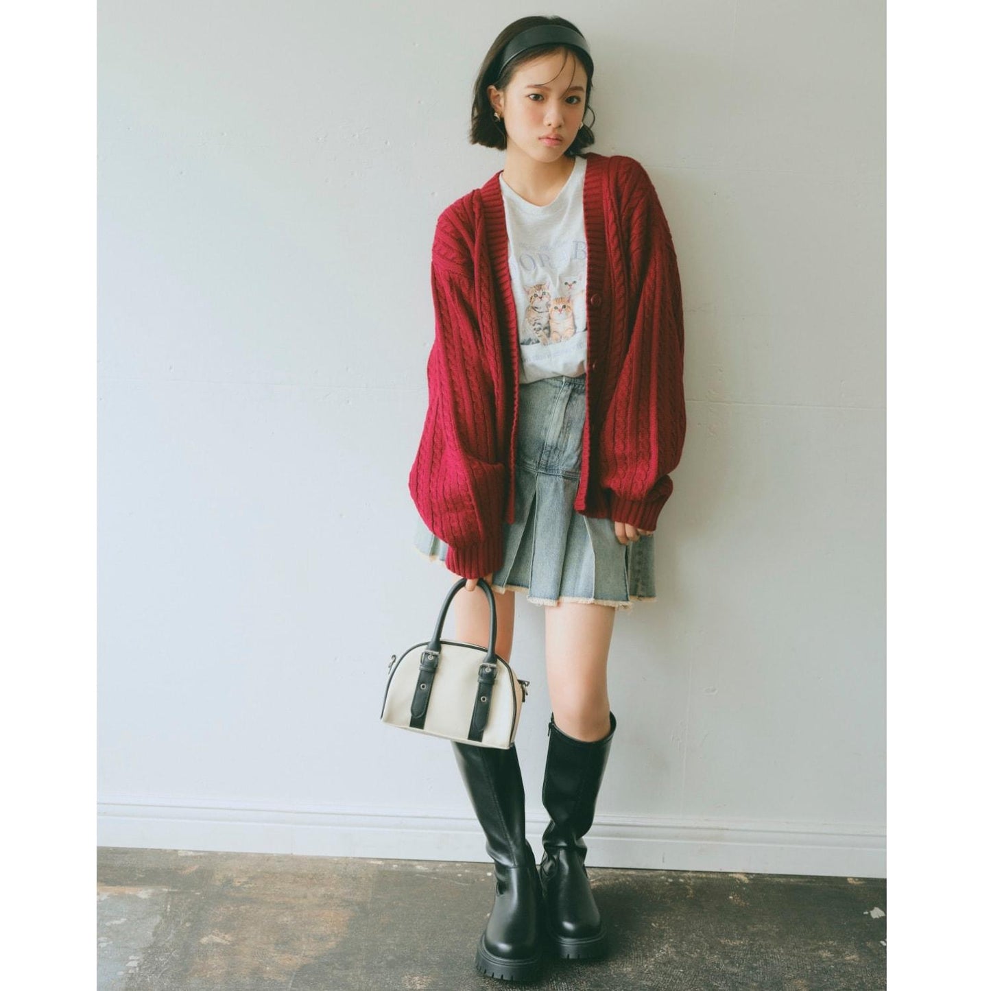 【GOODPRICE】麻花針織開衫