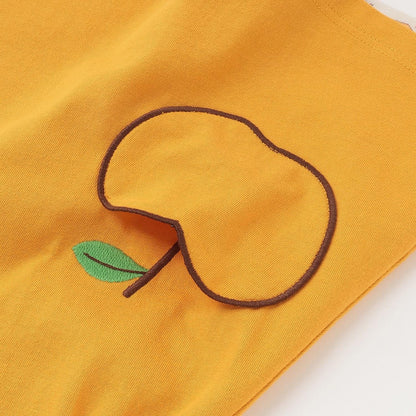 mimi醬秋日街景圖案雙面穿連衣裙