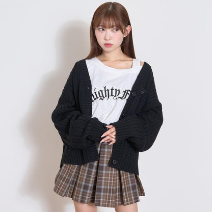 【GOODPRICE】麻花針織開衫