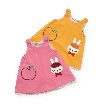 mimi醬秋日街景圖案雙面穿連衣裙