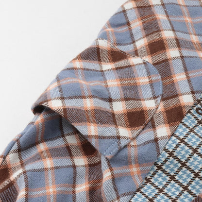 格紋×mimi醬刺繡雙面背心裙