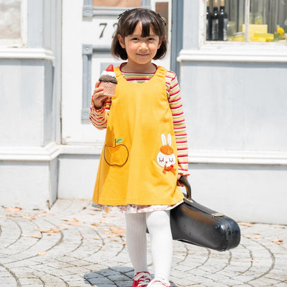 mimi醬秋日街景圖案雙面穿連衣裙