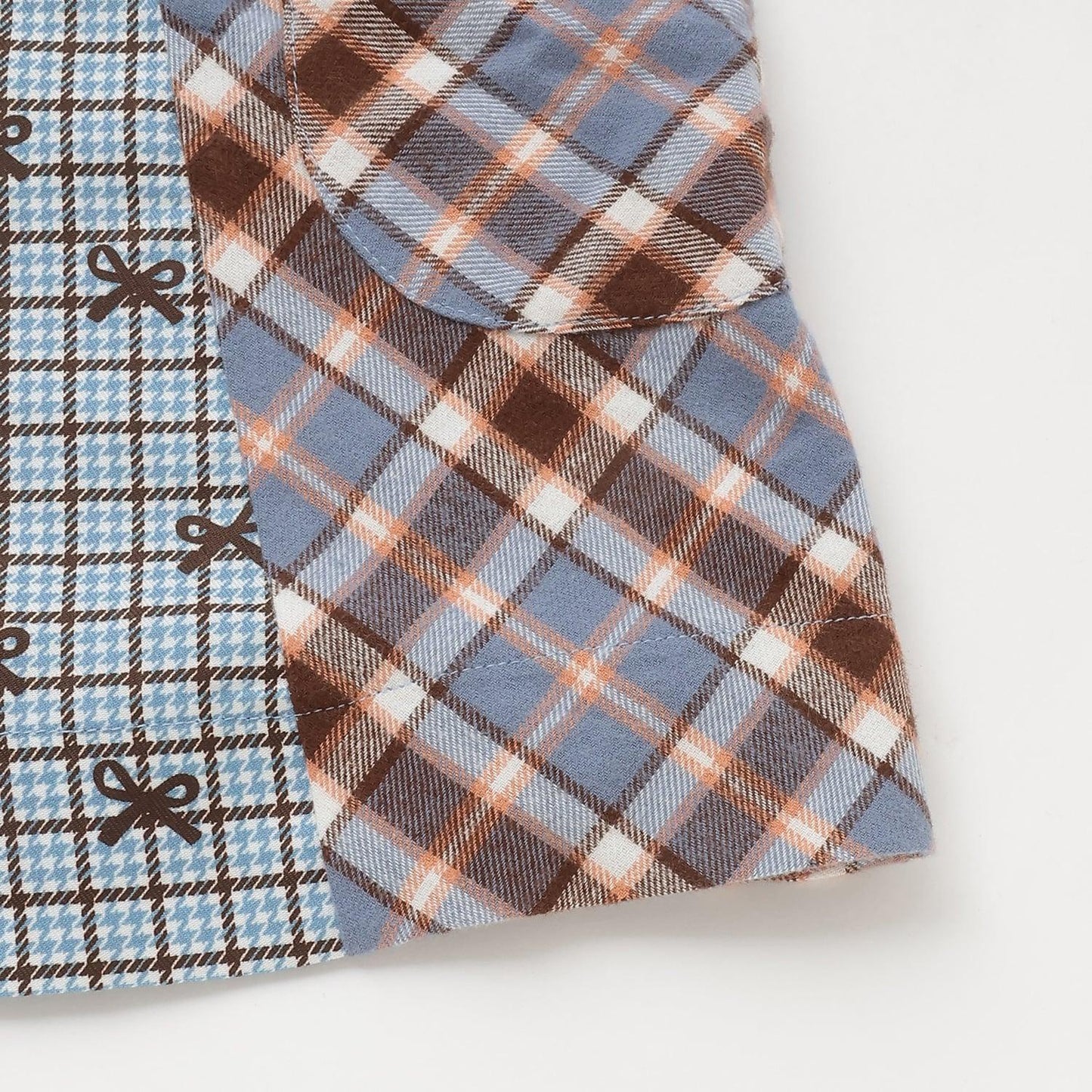 格紋×mimi醬刺繡雙面背心裙