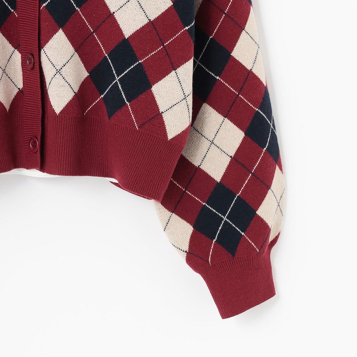 菱格針織T恤套裝