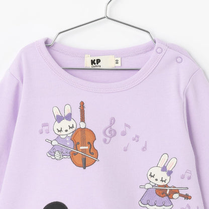 mimi醬鋼琴貼布長袖T恤