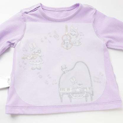 mimi醬鋼琴貼布長袖T恤