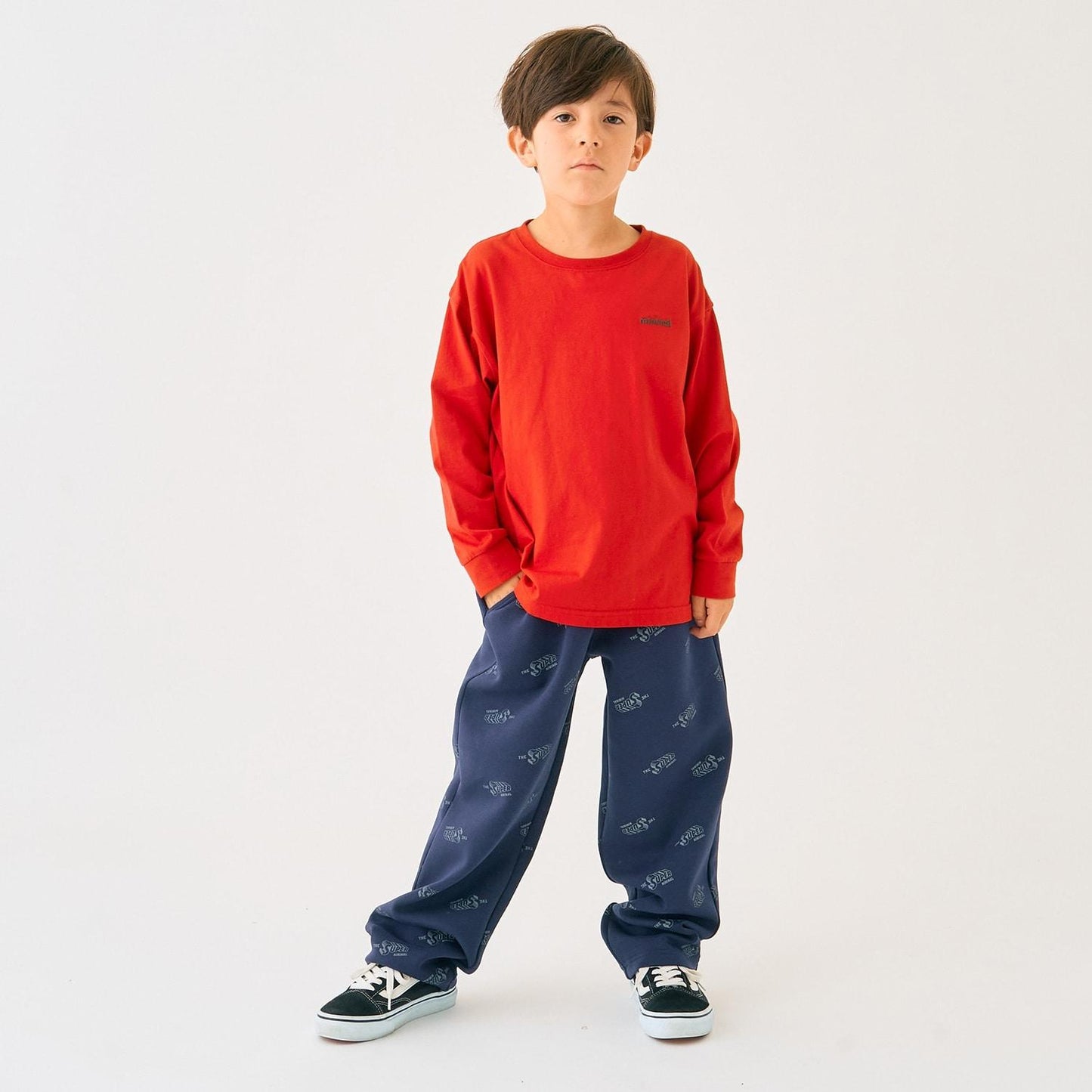 單點裝飾天竺長袖T恤