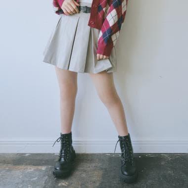 【GOODPRICE】【易護理】帶腰帶百褶裙