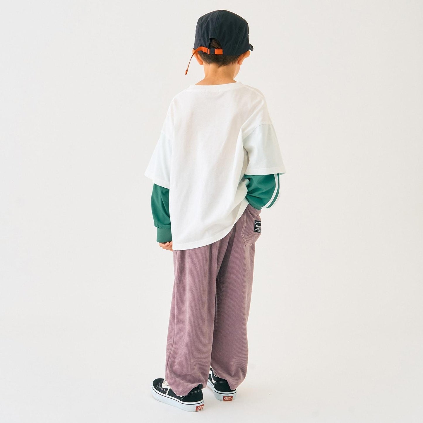 【防汙加工】數字印花疊穿長袖T恤