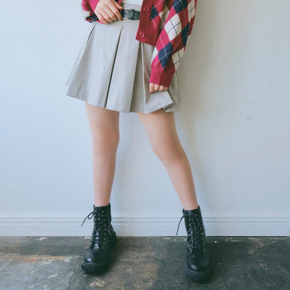 【GOODPRICE】【易護理】帶腰帶百褶裙