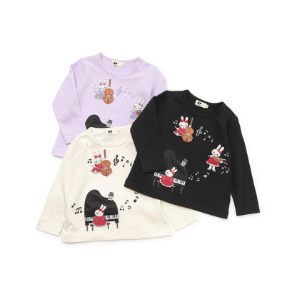 mimi醬鋼琴貼布長袖T恤