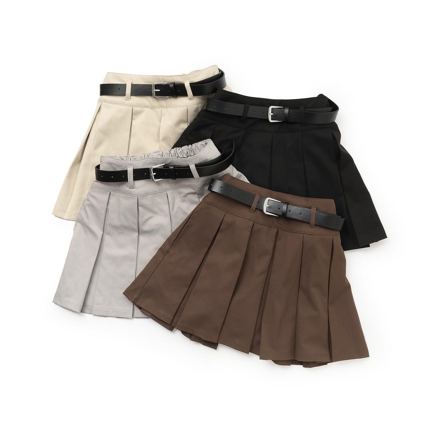 【GOODPRICE】【易護理】帶腰帶百褶裙