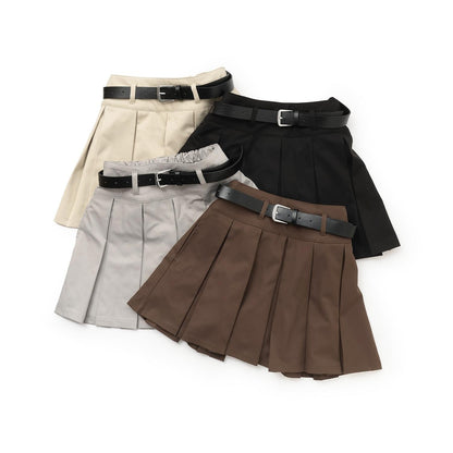 【GOODPRICE】【易護理】帶腰帶百褶裙