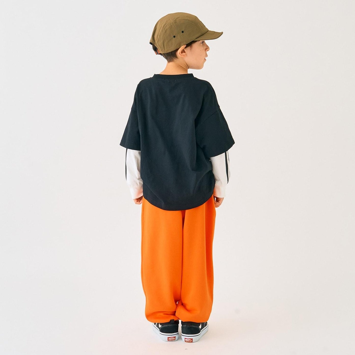 【防汙加工】數字印花疊穿長袖T恤