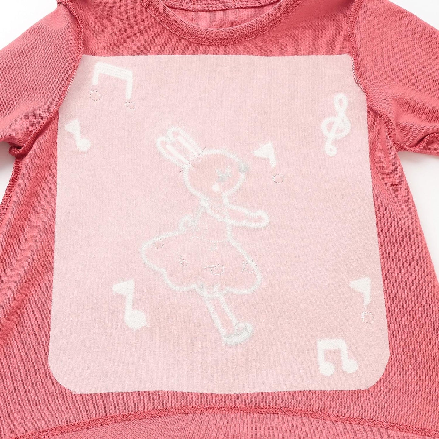 mimi醬 格子貼布 長袖T恤