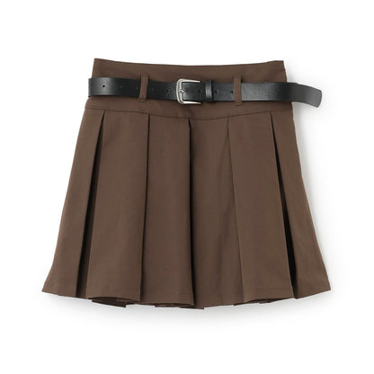 【GOODPRICE】【易護理】帶腰帶百褶裙