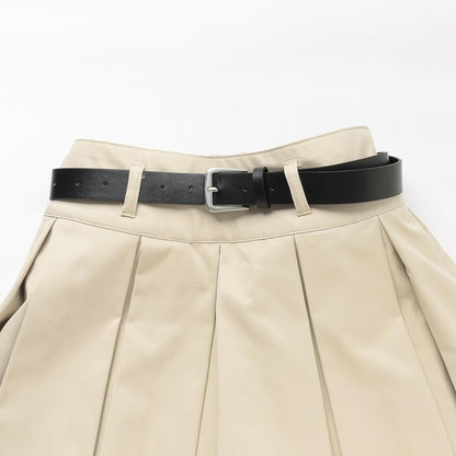 【GOODPRICE】【易護理】帶腰帶百褶裙