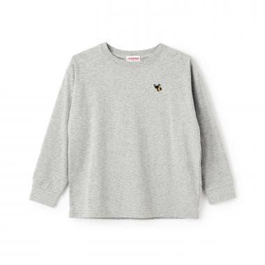 小熊點綴天竺長袖T恤