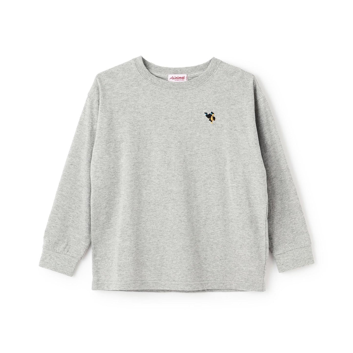 小熊點綴天竺長袖T恤