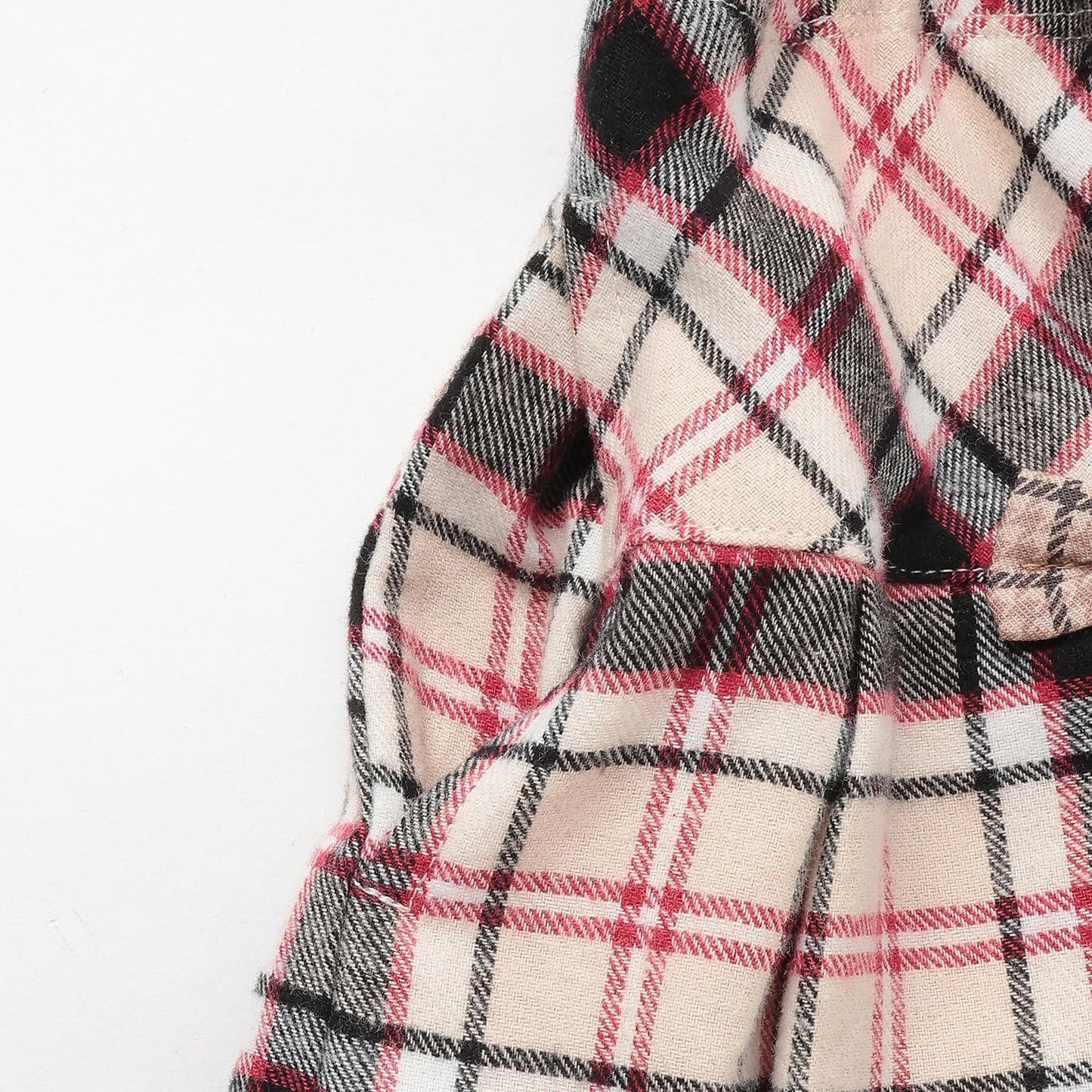 格紋拼接百褶裙褲