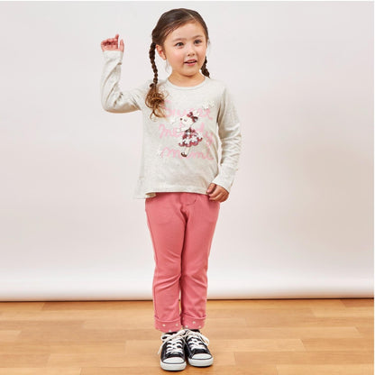 mimi醬 格子貼布 長袖T恤